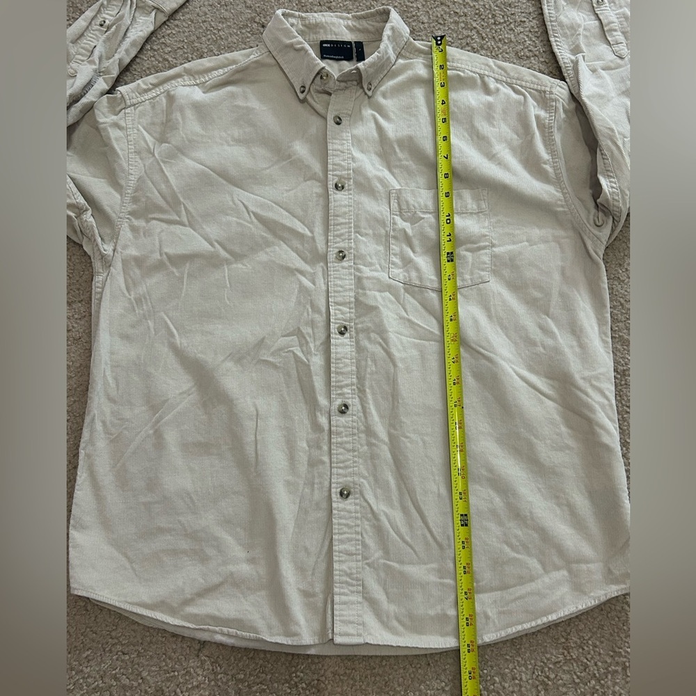 ASOS Men’s Large Corduroy Long Sleeve Button Down Shirt - Picture 6 of 7